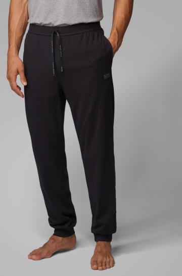 Spodnie Loungewear BOSS Cuffed Czarne Męskie (Pl17129)